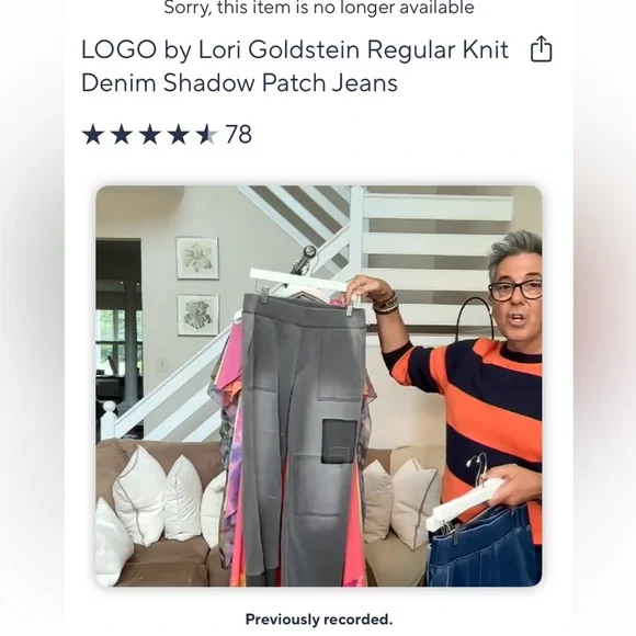 LOGO shadow patch pull-on jeans - Picture 11 of 16